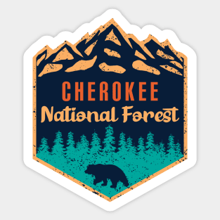 Cherokee national forest Sticker